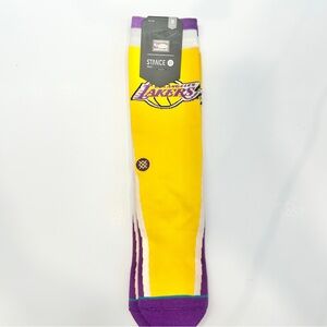 Stance Lakers Yellow and Purple Athletic Socks